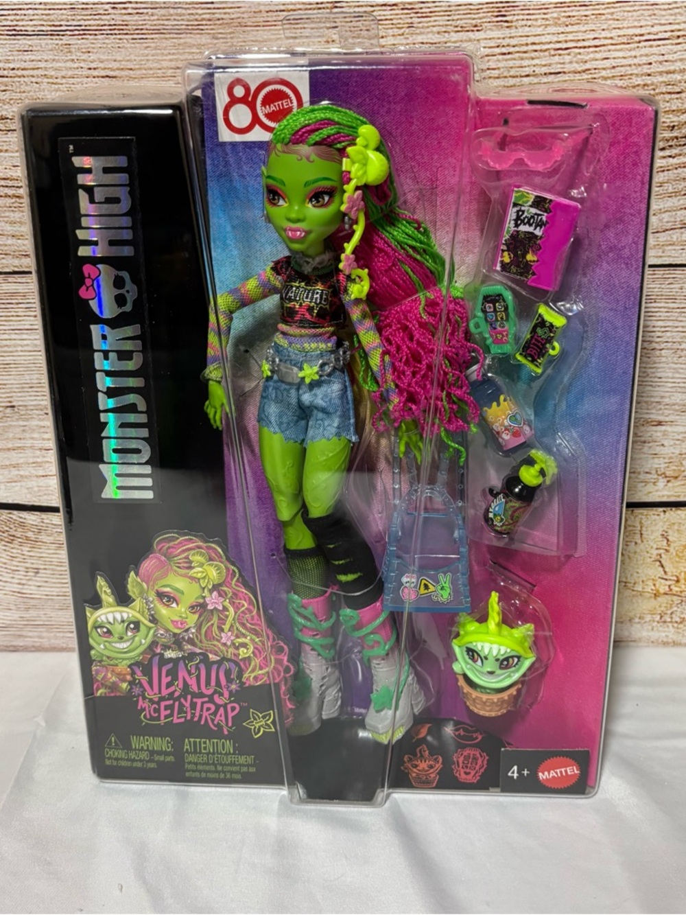 Title: Monster High Venus McFlytrap Doll Mattel 80th Anniversary New In Box